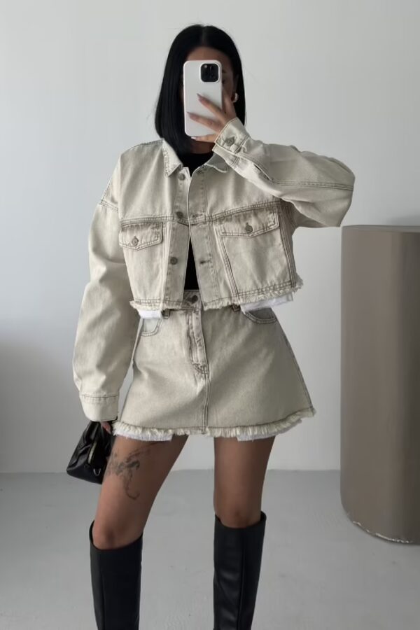 ΣΕΤ jacket - Μίνι Φούστα A-line - Image 2