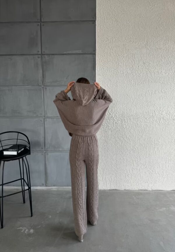 Σετ πλεκτό mink - Image 3
